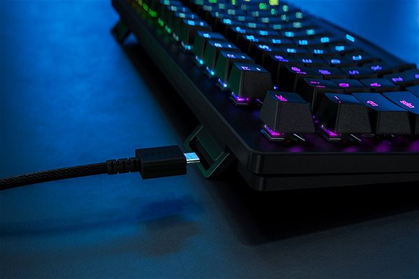 Gaming-Tastatur Razer Huntsman Tournament Ed. - US-Layout Anschlussmöglichkeiten (Ports)