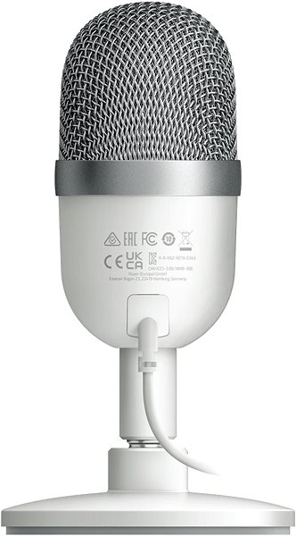 Mikrofon Razer Seiren Mini - Mercury Seitlicher Anblick