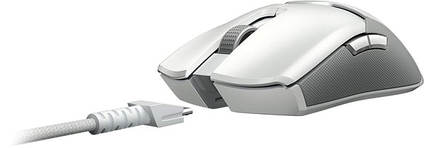 Gaming-Maus Razer Mercury Ed. VIPER ULTIMATE Wireless Gaming Maus mit Ladestation Anschlussmöglichkeiten (Ports)