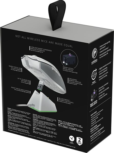 Gaming-Maus Razer Mercury Ed. VIPER ULTIMATE Wireless Gaming Maus mit Ladestation Verpackung/Box