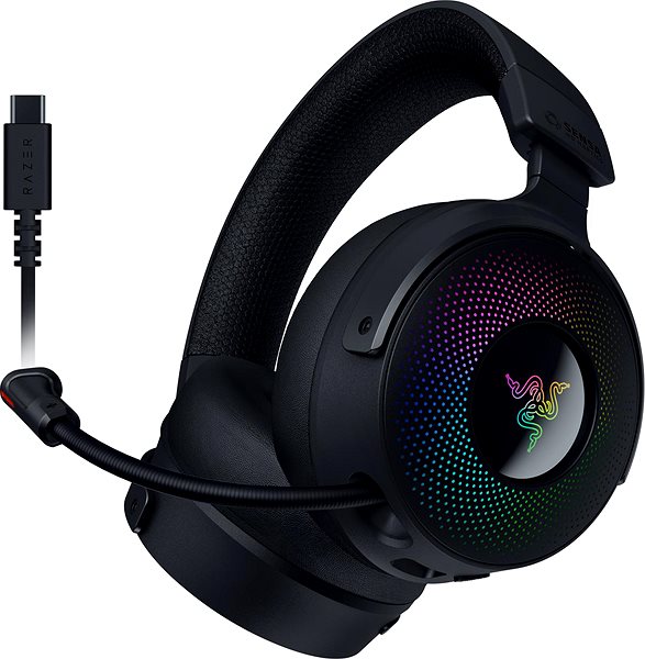 Razer Kraken V4 Pro gaming headset.
