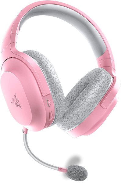 Kabellose Kopfhörer Razer Barracuda X - Quartz Pink Seitlicher Anblick