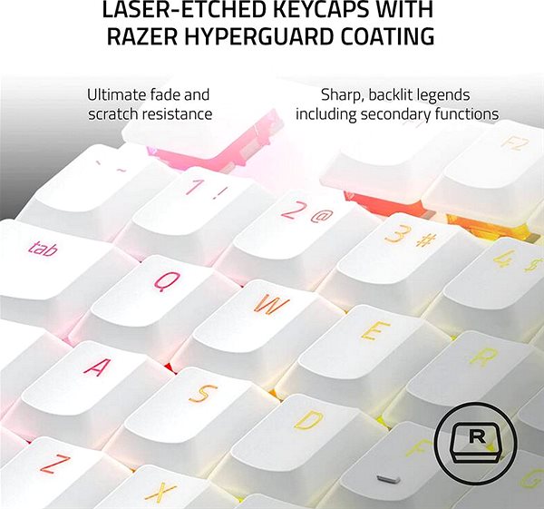 Gaming Keyboard Razer DeathStalker V2 Pro (Purple Switch) - White - US Layout ...