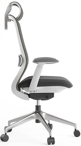 Office Chair MERCURY STAR Bessel grey plastic, dark grey ...