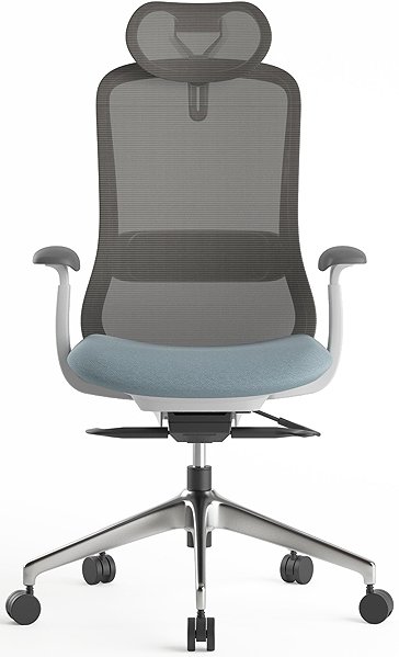 Office Chair MERCURY STAR Bessel grey plastic, blue ...