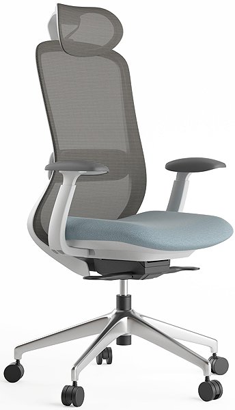 Office Chair MERCURY STAR Bessel grey plastic, blue ...