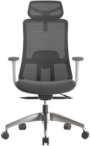 Office Chair MERCURY STAR Wisdom, grey plastic, light grey ...