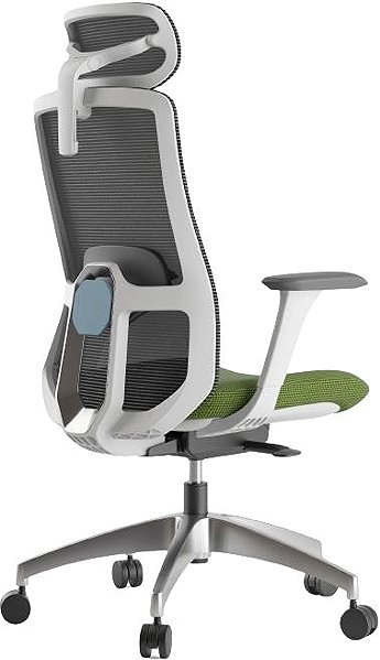 Office Chair MERCURY STAR Wisdom, grey plastic, green ...