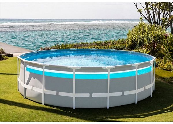 Bazén INTEX Florida Premium CLEARVIEW 4,88 × 1,22 m + KF 3,8 vrátane príslušenstva – Intex 26730NP Lifestyle