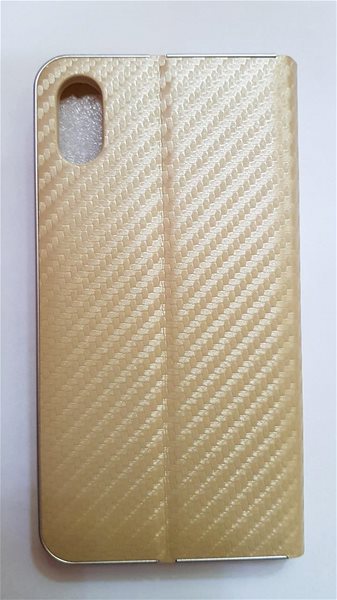 Pouzdro na mobil R2Invest Kožené pouzdro CARBON pro Huawei P20 lite - zlaté ...
