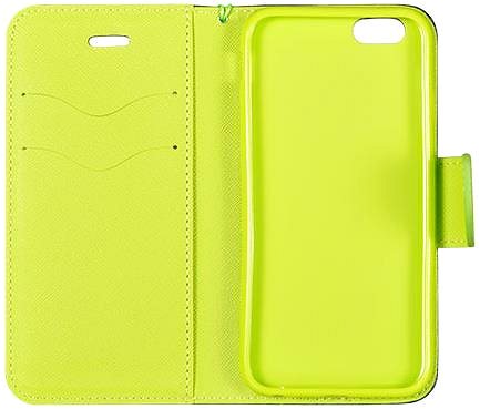 Pouzdro na mobil Telone Flipové pouzdro Fancy Book pro Samsung M205 Galaxy M20 - modré/limetkové ...