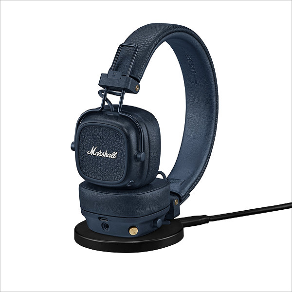 Vezeték nélküli fül-/fejhallgató Marshall Major V Midnight Blue ...