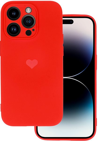 Kryt na mobil Vennus Valentínske pouzdro Heart na iPhone 12 Pro – červené ...