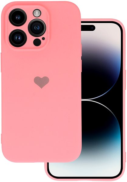 Kryt na mobil Vennus Valentínske pouzdro Heart na iPhone 13 Pro Max – ružové ...