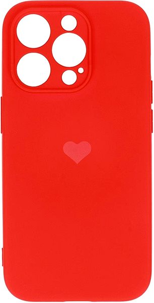 Kryt na mobil Vennus Valentínske puzdro Heart na iPhone 14 Pro – červené ...