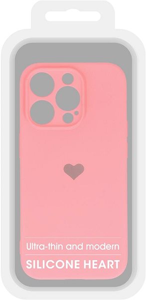 Kryt na mobil Vennus Valentínske puzdro Heart pre iPhone 14 – ružové ...