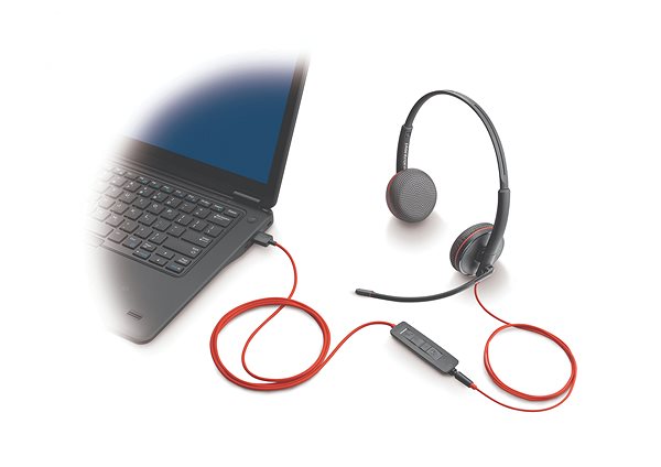 Kopfhörer Plantronics BLACKWIRE 3225 mit USB-A und 3,5 mm Anschluss Lifestyle