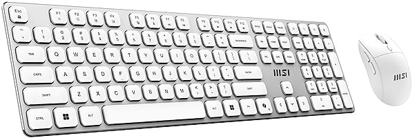Keyboard and Mouse Set MSI FORGE K210 Wireless white - CZ/SK ...