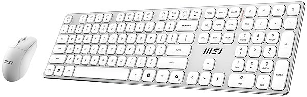 Keyboard and Mouse Set MSI FORGE K210 Wireless white - CZ/SK ...
