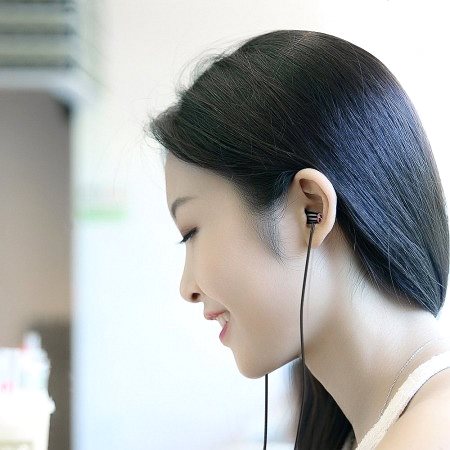 Slúchadlá Joyroom In-ear Wired Control slúchadlá do uší 3,5 mm, čierne ...