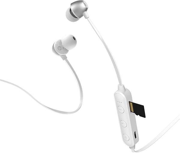 Bezdrôtové slúchadlá KAKU Magnetic Earphone bezdrôtové slúchadlá do uší, biele ...