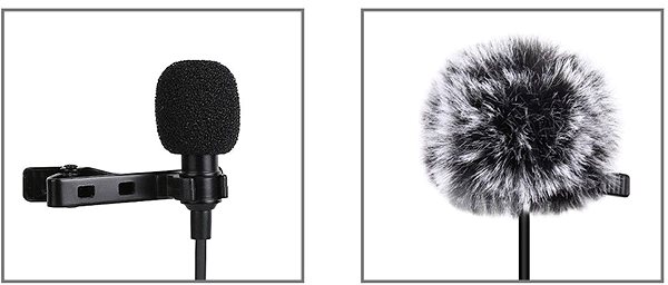 Mikrofón Puluz PU424 Lavalier, mikrofón s klipsou 3.5 mm mini jack, 1.5 m, čierny ...