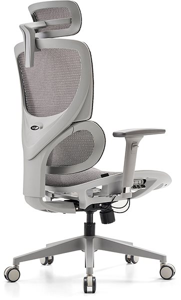 Kancelárska stolička MOSH Airflow 626 sivá ...
