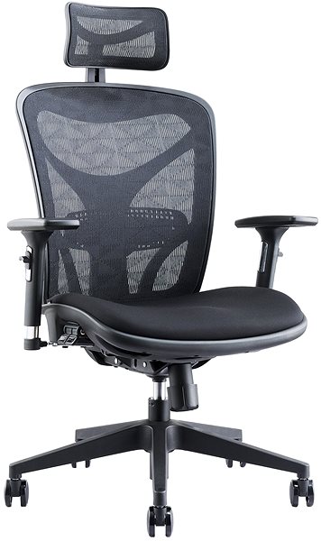 Office Chair MOSH AIRFLOW-601 Black Lateral view