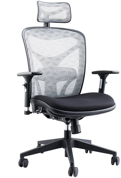 Office Chair MOSH AIRFLOW-601 Black/White Lateral view