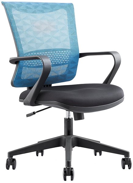 Office Armchair MOSH AIRFLOW-306 Turquoise Lateral view