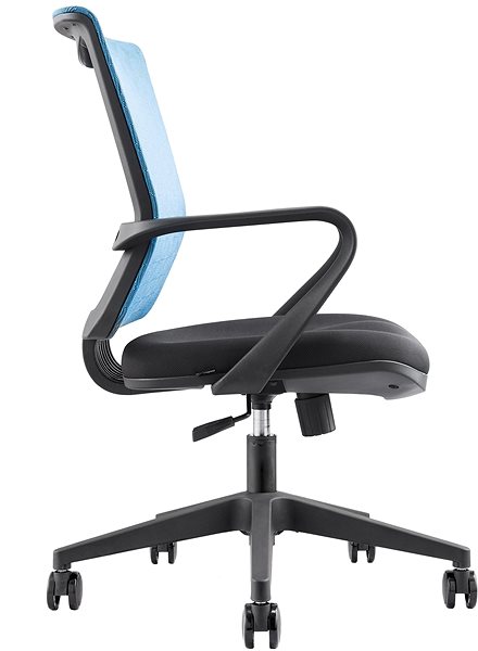 Bürosessel MOSH AIRFLOW-306 türkis Seitlicher Anblick