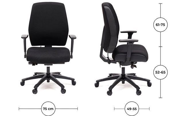 Office Chair MOSH ELITE T2+ XXL Technical draft