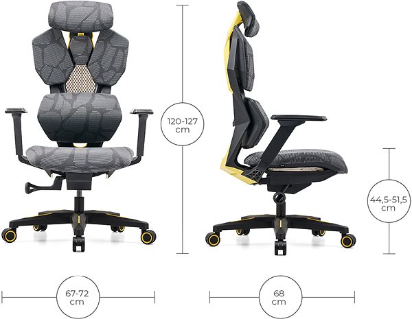Gaming Chair MOSH Arcadia - black / yellow ...