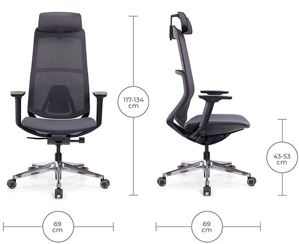 Office Chair MOSH Airflow 406 black ...