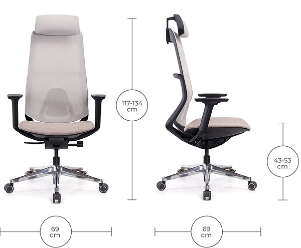 Office Chair MOSH Airflow 406 beige ...
