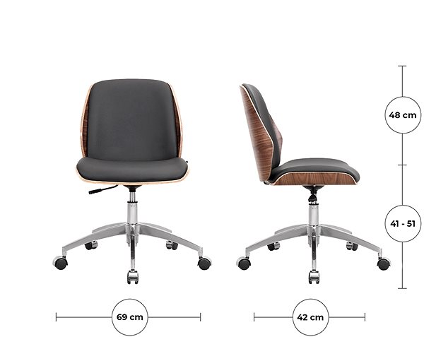 Office Chair MOSH WUD Classic 91BL black ...