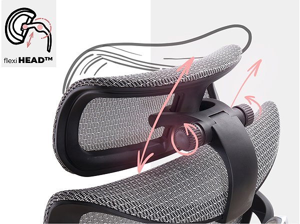 Office Chair MOSH Airflow 690 black/white ...