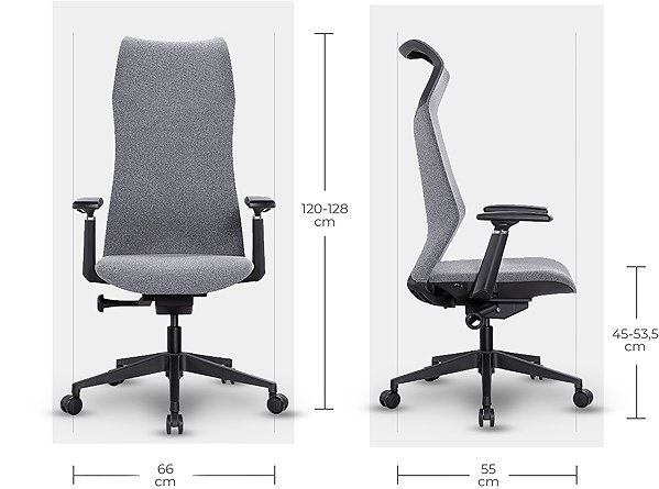 Office Chair MOSH Airflow 502 grey ...