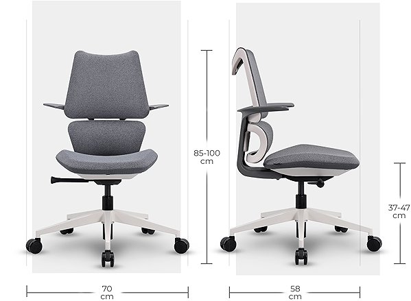 Children’s Desk Chair MOSH Airflow 396 grey ...