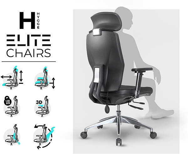 Office Chair MOSH Elite H black ...