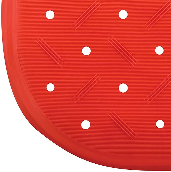 Anti-slip bath mat MSV anti-slip shower mat Class, red, 54 × 54 cm .