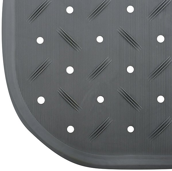 Anti-slip bath mat MSV Anti-slip bath mat Class, grey, 36 × 76 cm .
