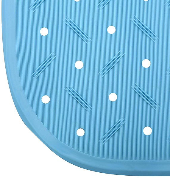 Anti-slip bath mat MSV Anti-slip bath mat Class, sky blue, 36 × 97 cm .