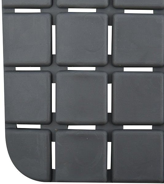 Anti-slip bath mat MSV Anti-slip shower mat Quadro, grey, 54 × 54 cm .