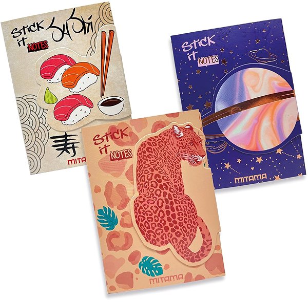 Notepad MITAMA Universe, mix of sizes and colours, 250 sheets.