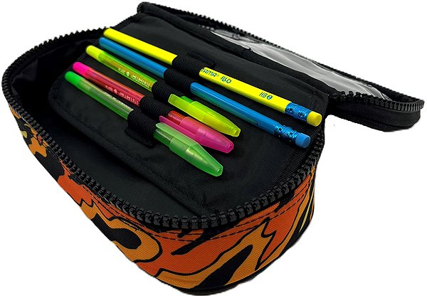 MITAMA fully equipped school pencil case, Hell Black.
