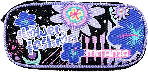 MITAMA filled school pencil case, flower.
