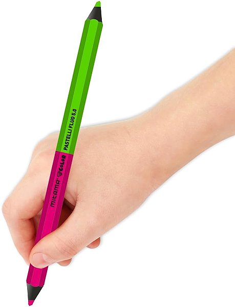 Coloured Pencils MITAMA NEON JUMBO, Double-Sided, 3pcs ...