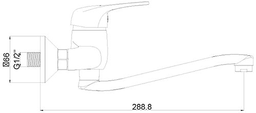 Tap Metalac Eco T03159 Wall mounted basin / sink mixer ...