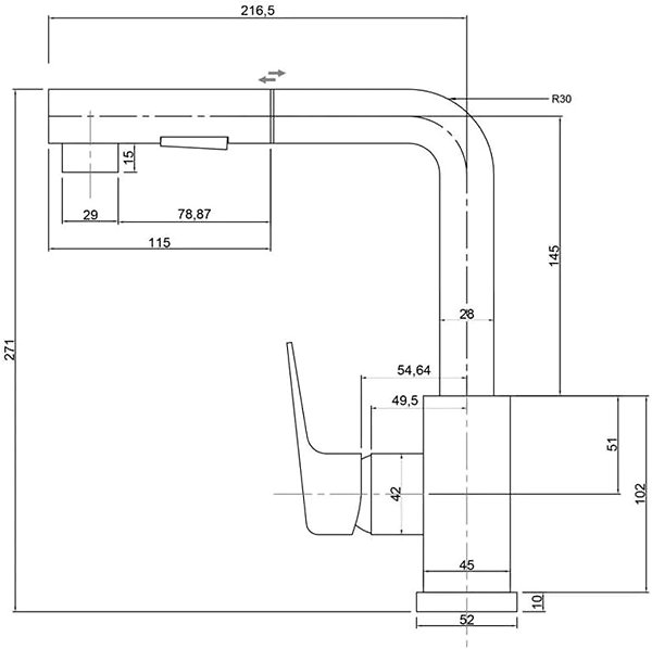Tap Metalac Mamba T03708 Sink mixer, chrome ...